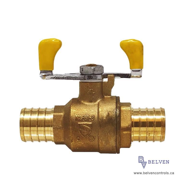 600 WOG FULL PORT BRASS BALL VALVE PEX*PEX WING HANDLE Brass Valves