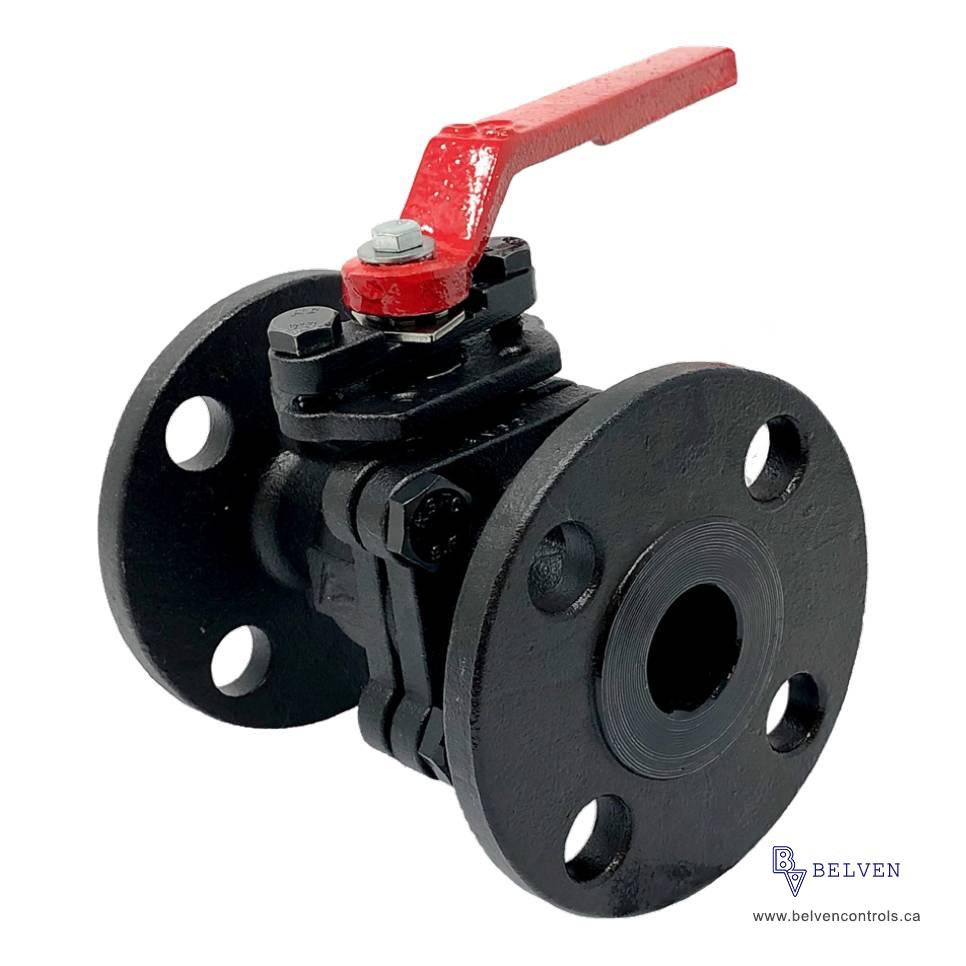 2PIECE CARBON STEEL BALL VALVE FULL PORT FLANGED Carbon /